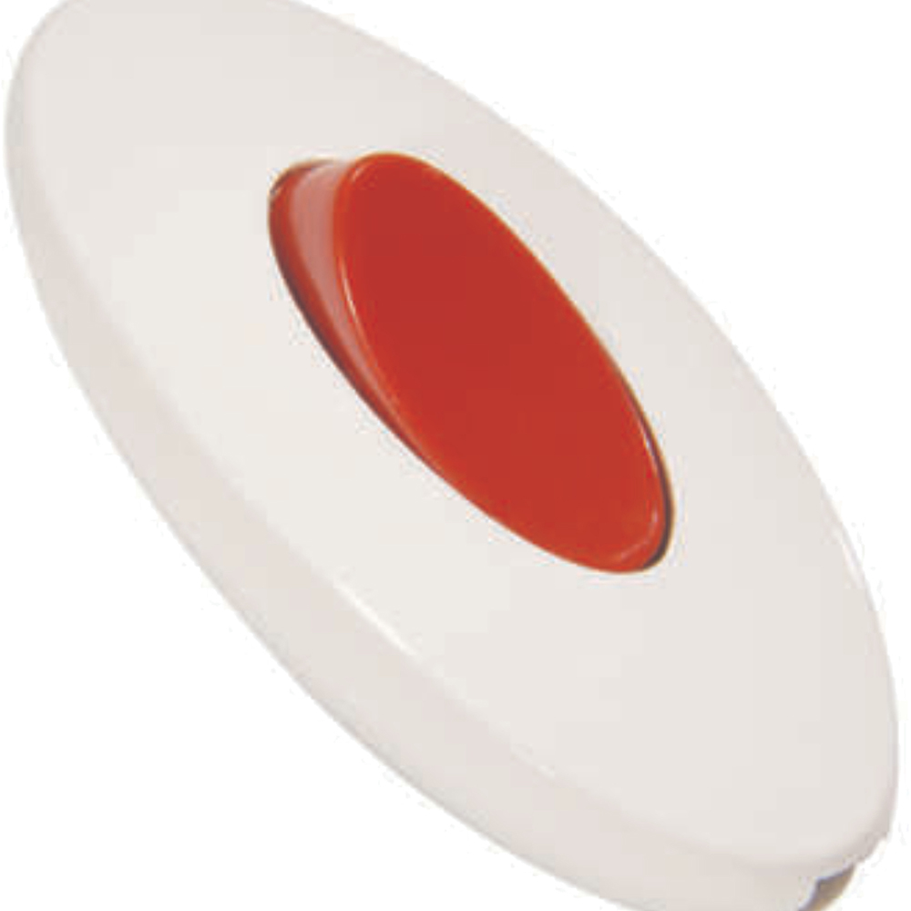 Переключатель на шнур Makel 6А для бра, цвет - белый с красной клавишей