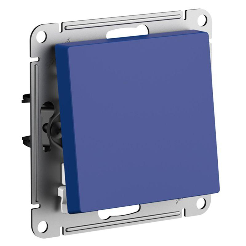 Переключатель одноклавишный Systeme Electric AtlasDesign перекрестный схема 7 10AX, механизм, цвет - аквамарин