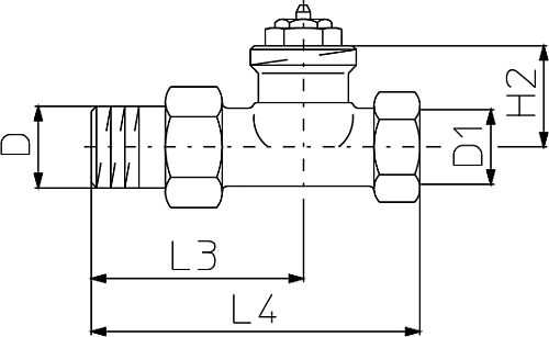 Вентили термостатические Oventrop серия A 1/2″-3/4″ Ду15-20 Ру10 проходные, корпус - никелированный, шпиндель из нержавеющей стали с двойным уплотнением