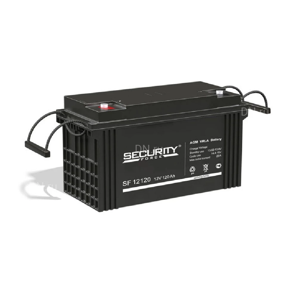 Аккумуляторная батарея Security Force SF 12120 350х167х179мм, напряжение - 12В, емкость - 120Ач, тип - AGM