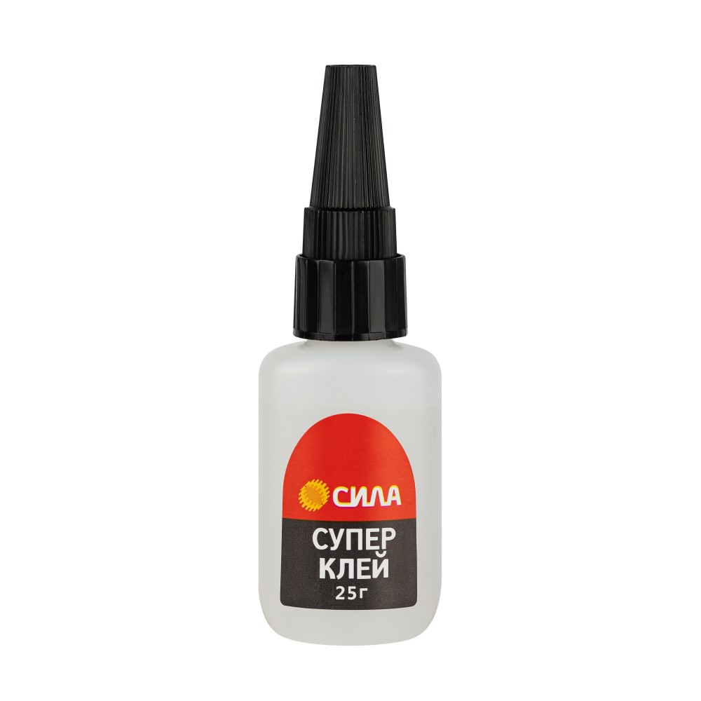 Супер-клей СИЛА SGTB-25, пластиковая туба, 25г