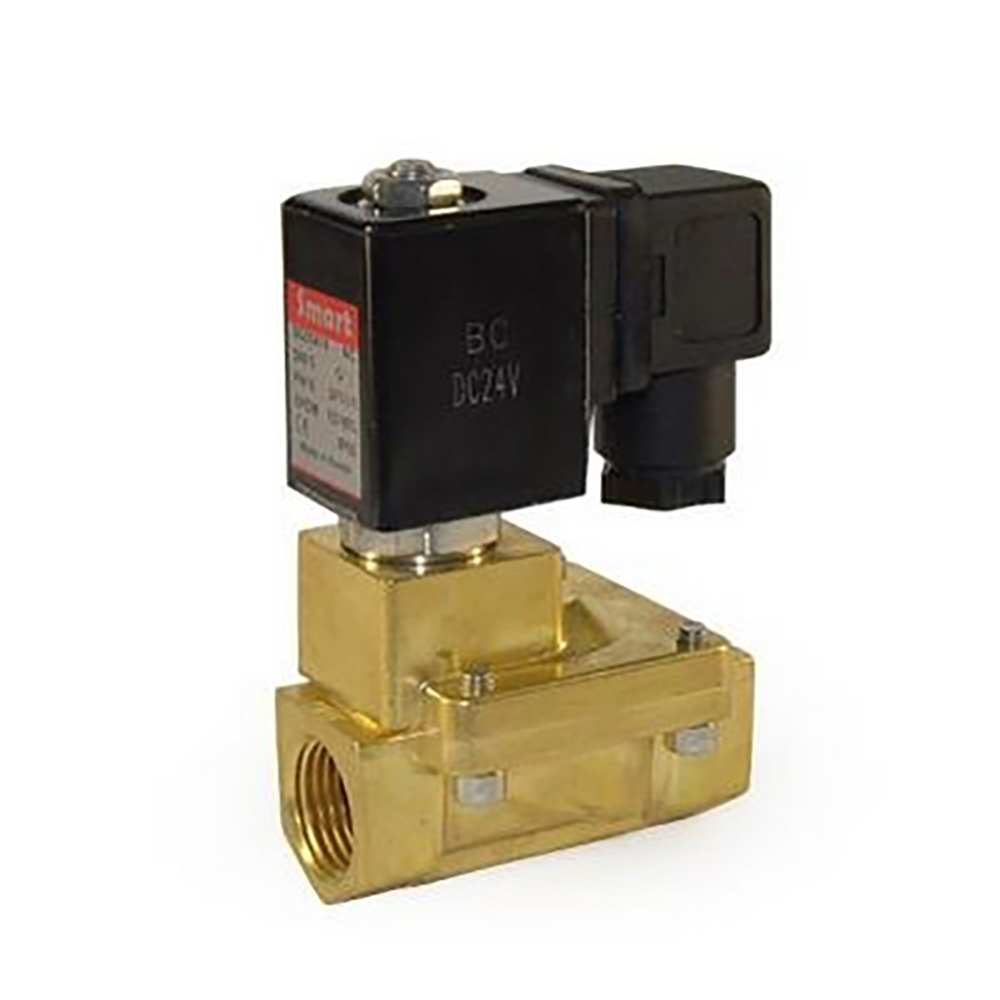 Клапан электромагнитный Smart SG-5541 1/2″ Ду15 Ру16 резьбовой, корпус - латунь, уплотнение - EPDM, DC 12V, бистабильный