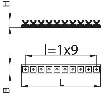 Монтажный комплект STOUT шина монтажная Ду16-20 мм L=0,5 м для фиксации теплого пола