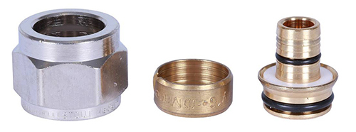 Фитинг компрессионный STOUT SFC-0026 Дн20х2,9х3/4″ Ру10, для труб PEX-AL-PEX, корпус материала латунь
