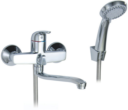Смесители для ванны с душем SWES Largo длина 200-350 мм, одноручные, хром