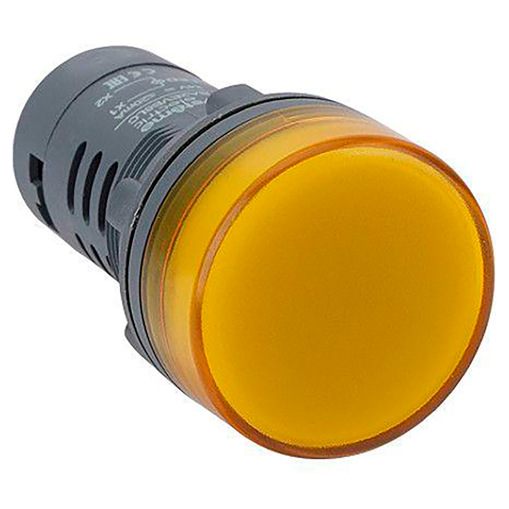 Лампа сигнальная Systeme Electric SystemeSig SB7EV08MP моноблочная, диаметр отверстия – 22.5 мм, LED 230-240В, IP65, цвет – желтый