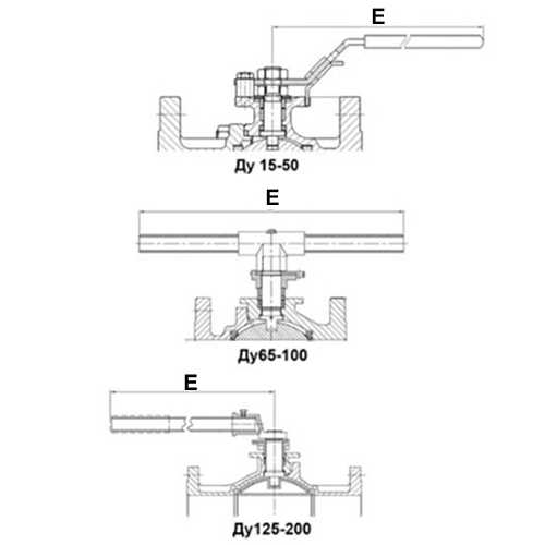 Краны шаровые Tecofi BS5261 Ду15-200 Ру16-40 фланцевые, полнопроходные, стальные