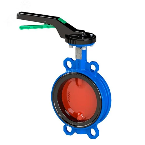 Затворы дисковые поворотные Tecofi VPI4448A-02EP Ду40-80 Ру16 межфланцевые, корпус - чугун, диск - чугун, уплотнение - EPDM, с рукояткой