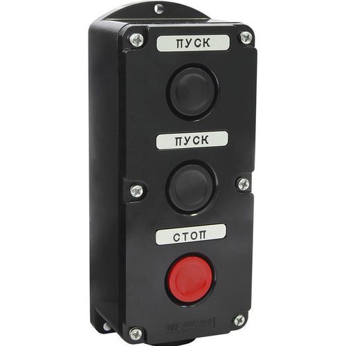 Посты кнопочные Texenergo ПКЕ2223, AC/DC рабочий ток 10А, красные