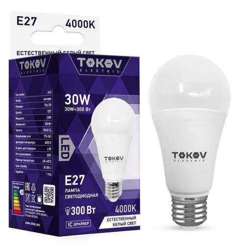 Лампы светодиодные TOKOV ELECTRIC А70 матовые E27