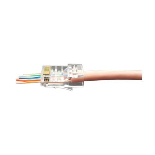 Разъемы легкой оконцовки Hyperline PLEZ-RJ-45 под витую пару, разъем RJ-45, корпус - поликарбонат, контакты - бронза с позолотой