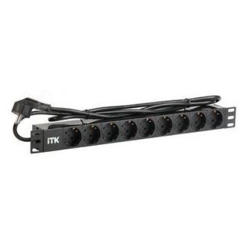 Блоки розеток ITK PDU PH22-9D 19″ розетки C2a - 9 шт, напряжение питания - 230В