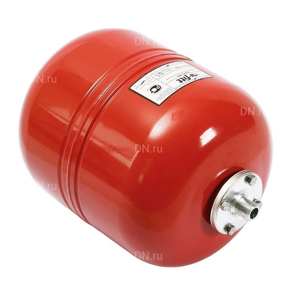 Расширительный бак Uni-Fitt WRV Ру5 18л мембранный, для систем отопления, корпус - сталь, цвет - красный