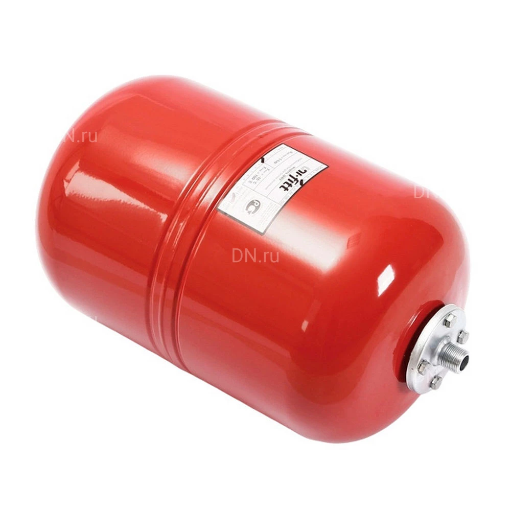 Расширительный бак Uni-Fitt WRV Ру5 24л мембранный, для систем отопления, корпус - сталь, цвет - красный