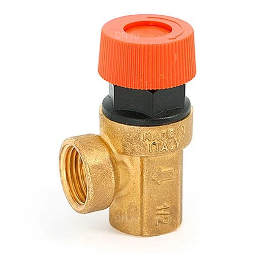Клапаны предохранительные Uni-Fitt ВВ 1/2″ Ду15 Ру10 муфтовые, давление настройки - 1.5-6бар, материал корпуса - латунь