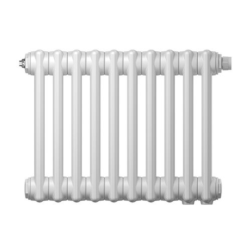 Радиаторы стальные трубчатые Zehnder Charleston высота 492 мм, двухколончатые, присоединение резьбовое - 1/2″, подключение - нижнее, кронштейн в комплекте, цвет - RAL9016
