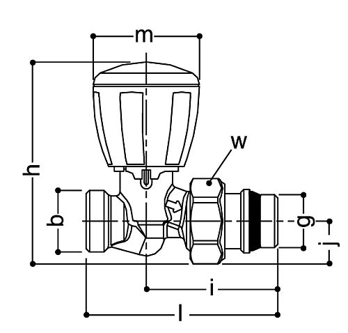 Клапан термостатический Giacomini R432TG 3/8