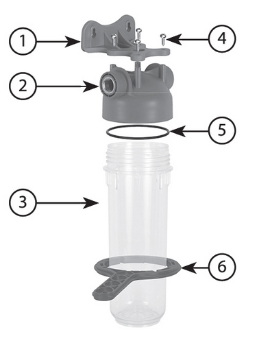 Эскиз фильтра для воды Аквабрайт АБФ-10 Slim Line 10