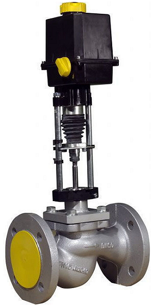 Регулирующий клапан КПСР 200 (КР 25ч945нж) Ду15-250 Ру25 с эл. приводом Regada