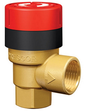 Клапан предохранительный Prescor (TUV) Ду 1/2'' x 3/4'' Ру3 резьбовой