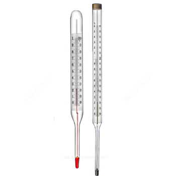 Термометр керосиновый ТТЖ-М Стеклоприбор прямой, до 200°С, L=163 мм