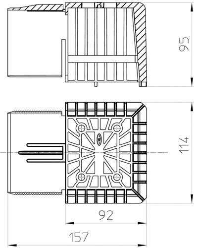 Листвоуловитель для парапетных воронок HL HL068.1E материал - полипропилен