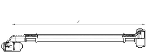 Шланг сливной AQUALINE 3.5м внутренняя резьба