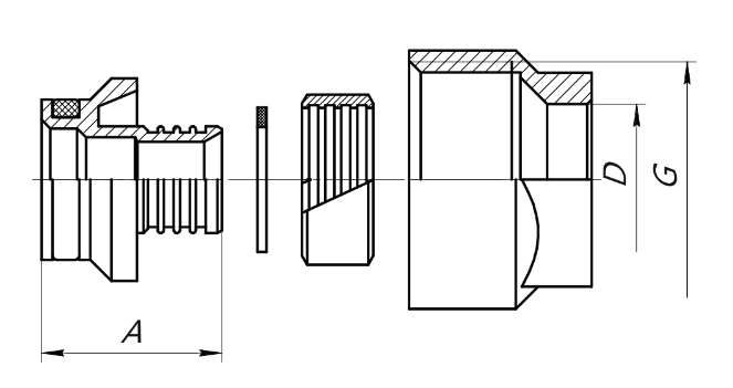 Фитинги AQUALINK Ду15-20 для металлополимерных труб