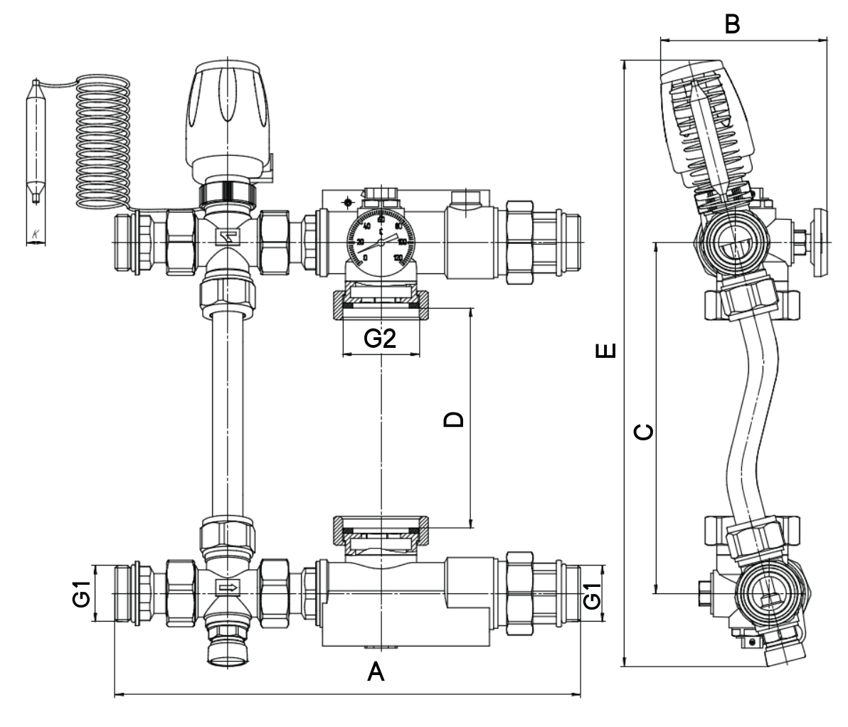 Насосно-смесительные узлы AQUALINK для систем теплый пол и радиаторного отопления с байпасом