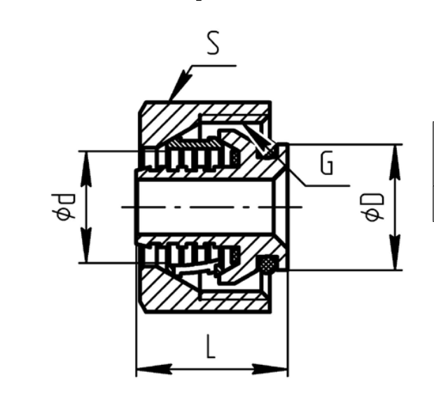 Фитинги присоединительные Aquasfera Дн16х2.2х20 Ру16 компресс-евроконус, для PEX, Pert труб, латунь никелированная