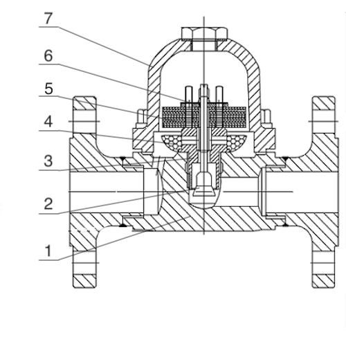 Конденсатоотводчик АСТА ТБ133 Ду20 Py40 биметаллический фланцевый, корпус - сталь Конденсатоотводчик АСТА ТБ133 Ду20 Py40 биметаллический фланцевый, корпус - сталь