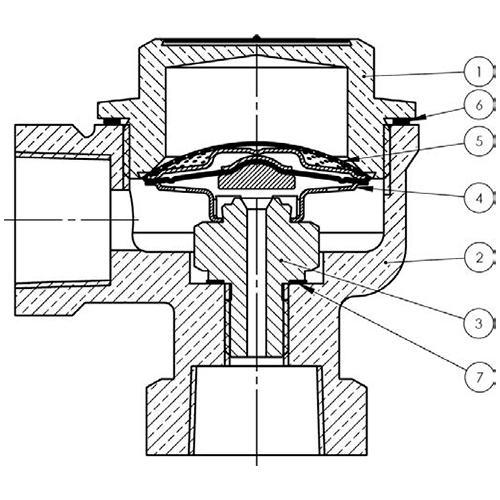 Конденсатоотводчик АСТА  КТ361 1/2″ Ду15 Ру16 термостатический муфтовый (резьбовой), корпус - латунь