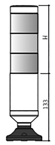 Колонна светосигнальная Autonics PTE-AG-202-RG диаметр - 56мм, постоянное свечение, цвет - красный/зеленый, 24В, IP65