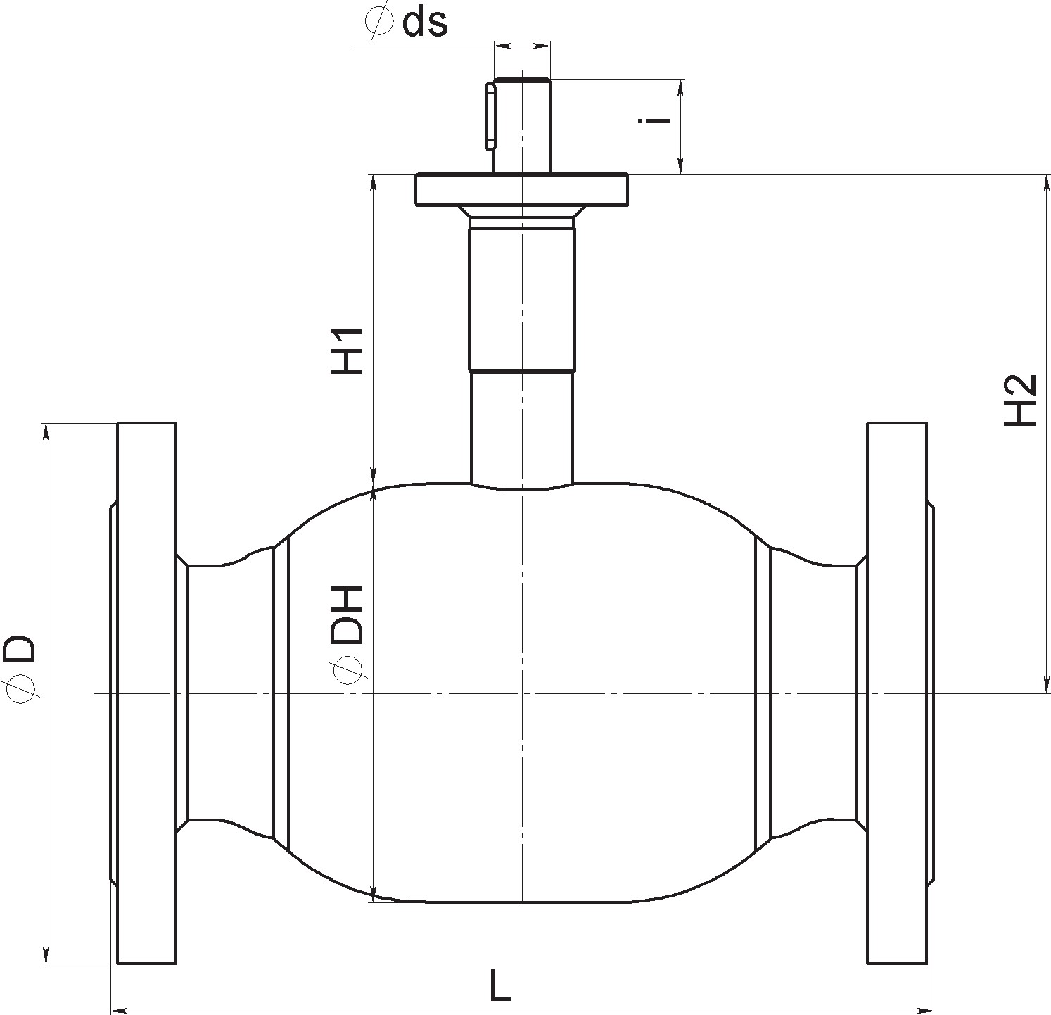 Кран шаровый Broen Ballomax-КШТ61.113.Б.16-25 Ду200 Ру16 полнопроходный с плавающим шаром, с ISO фланцем, корпус - сталь, уплотнение - EPDM, фланцевый, без управления