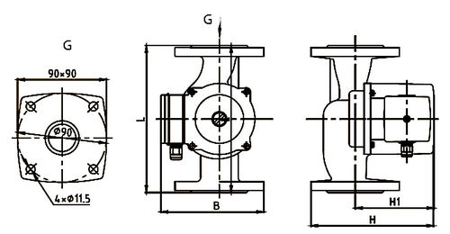 Насос циркуляционный CNP CMS(L)32-8F1M Ду32 Ру10 1х230 В 50 Гц, корпус – чугун