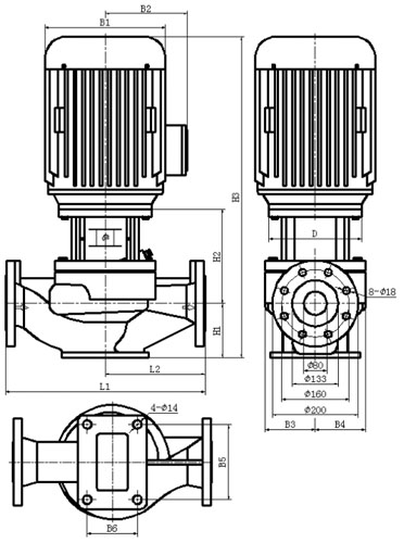 Насос циркуляционный CNP 2SWSCJ TD80-8(I) Ду80 Ру12 одноступенчатый, вертикальный, производительность - 40 м³/ч, напор - 8 м, мощность - 1.5 кВт, 3x220/380 В, материал корпуса - нержавеющая сталь, материал рабочего колеса - нержавеющая сталь