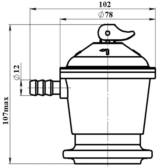 Регулятор давления газа Цветлит РДСГ 2-1,2 Балтика Ру16 для клапана КБ-2