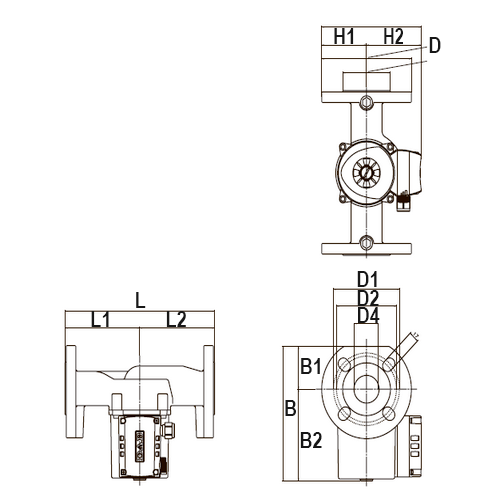 Насос циркуляционный DAB B 110/250.40 T Ду40 Ру10 IP44, мощность - 403 Вт, производительность - 200 л/мин, напор - 11 м вод. ст., 3x400В/50Гц с мокрым ротором