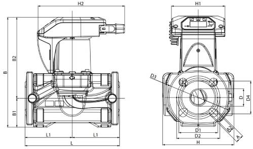 Насос циркуляционный DAB EVOPLUS B 100/340.65 SAN M поверхностный, корпус - бронза, мощность - 0.59кВт, напор - 10.1м, производительность - 600л/мин, 220В