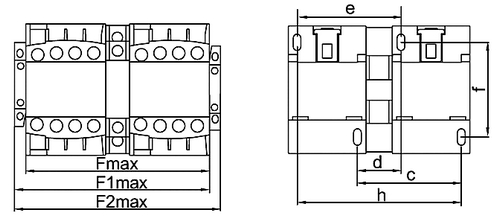 Механизм блокировки DEKraft БМ-03, для контакторов КМ-102 КМ-103, номинальный ток - 9-32 А