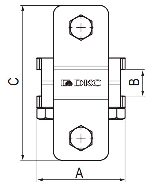 Зажим DKC Jupiter 12 мм фальцевый