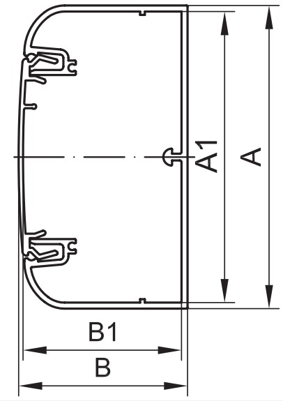 Кабель-каналы DKC In-liner Aero 90х50-140х50мм, с 1 крышкой, алюминиевые