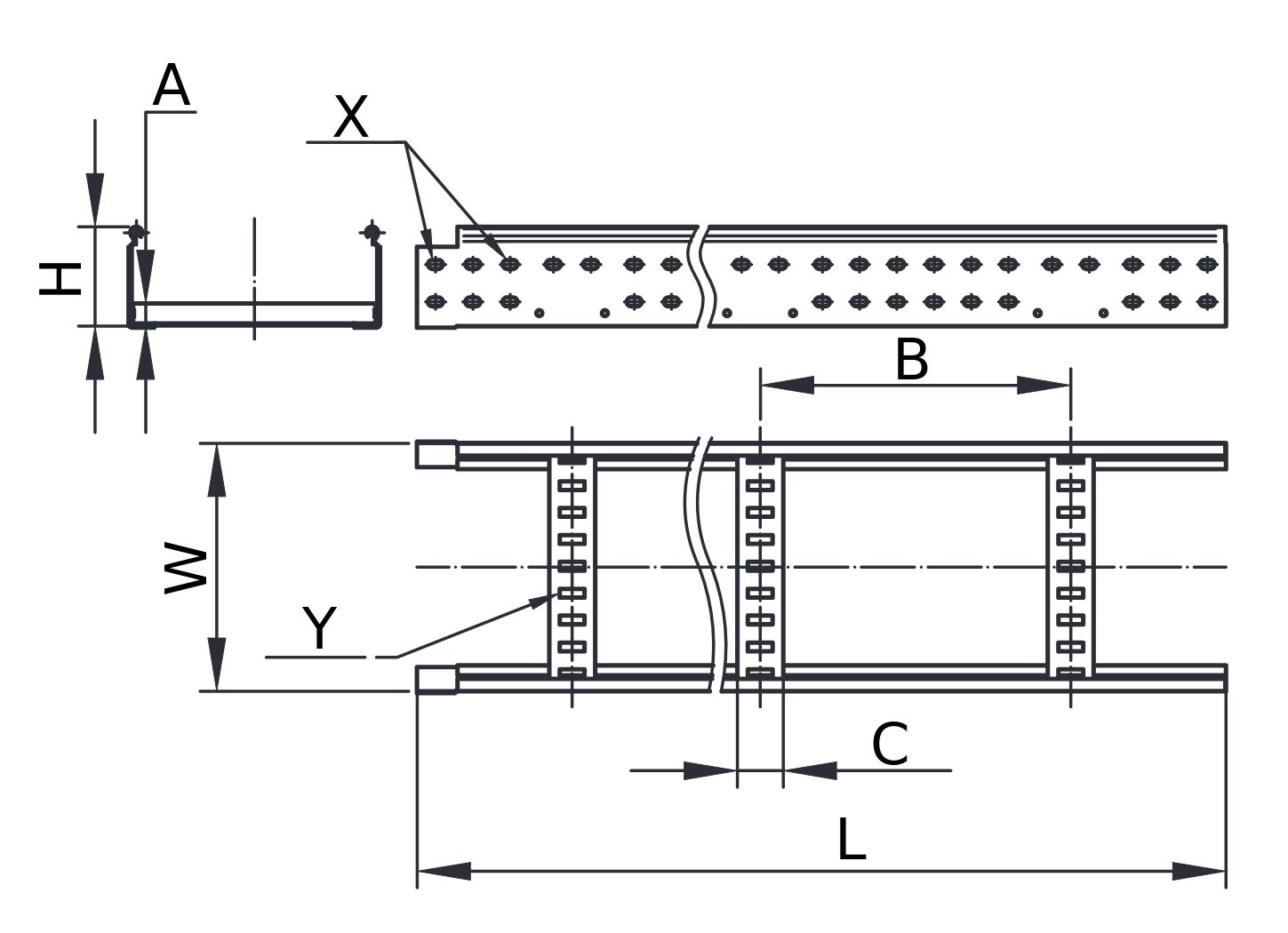 Лотки лестничные DKC LL10 200-400х100 L3000 толщина 1,5 мм, корпус сталь, покрытие - горячее цинкование