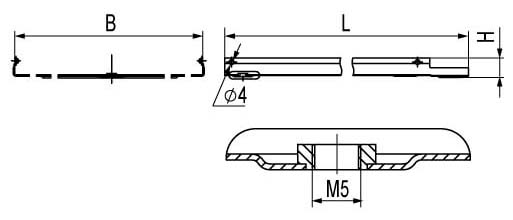 Крышка на лоток DKC основание 200 мм с заземлением, длина 3 м, материал - оцинкованная сталь, цвет серый