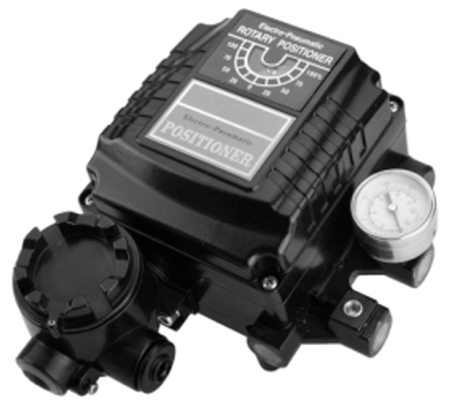 Кран шаровой DN.ru BV3232P(2pc)-FP-F-ISO-H Ду25 Ру40 полнопроходной двухходовой, нерж. сталь SS316, фланцевый, PTFE, с пневмоприводом PA-SA-083 с возвратными пружинами и с электропневматическим поворотным позиционером YT-1000RSN без обратной связи