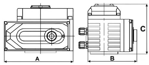 Краны шаровые DN.ru BV3131P(3pc)-FP-F-ISO-H полнопроходные, трехсоставные, корпус - нержавеющая сталь 304, уплотнение - PTFE, фланцевый, с электроприводом DN.ru QT-N-EM-O1-24VDC-У1 24В HARK