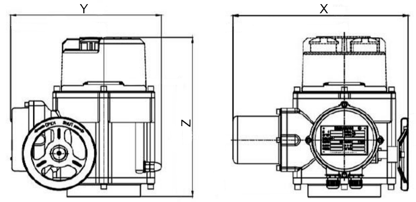 Электроприводы DN.ru QT-EX-хM-O2-220VAC-У1
