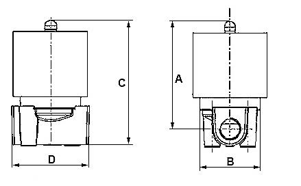 Клапан электромагнитный DN.ru VS131-VT-NC-24VDC 3/8″ Ду10 Ру10, соленоидный двухходовой, корпус - нержавеющая сталь 304, уплотнение - Viton, резьбовой, нормально-закрытый, прямого действия, катушка - 24В