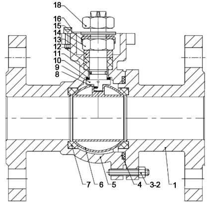 Кран шаровой DN.ru BV3232P(2pc)-FP-F-ISO-H Ду80 Ру16 корпус - сталь 316, уплотнение - PTFE, полнопроходной, фланцевый, с электроприводом DN.ru QT-N-008EM-O1-24VDC-У1