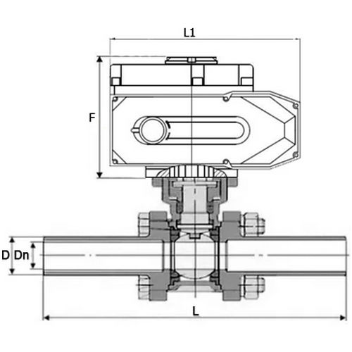 Краны шаровые DN.ru BV3131P(3pc)-FP-W-ISO-H LONG Ду15-80 Ру63-16, полнопроходные, трехсоставные, нержавеющая сталь 304, PTFE, под приварку, с электроприводом четвертьоборотным DN.ru QT-N-EM-A1-24VDC-У1 HARK Краны шаровые DN.ru BV3131P(3pc)-FP-W-ISO-H LONG Ду15-80 Ру63-16, полнопроходные, трехсоставные, нержавеющая сталь 304, PTFE, под приварку, с электроприводом четвертьоборотным DN.ru QT-N-EM-A1-24VDC-У1 HARK